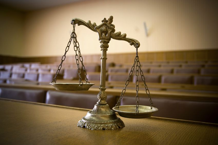 Courtroom Scale of Justice